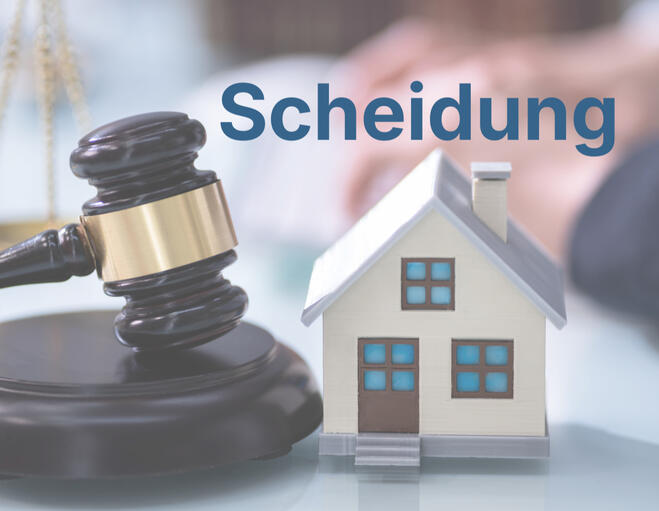 Gerichtshammer Haus Scheidung